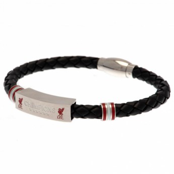 Liverpool bransoletka skórzana Champions Of Europe Leather Bracelet