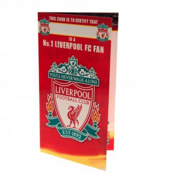Liverpool życzenia urodzinowe Birthday Card No 1 Fan