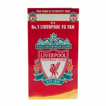 Liverpool życzenia urodzinowe Birthday Card No 1 Fan
