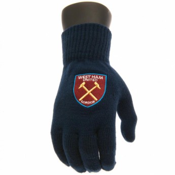 West Ham United rękawice z dzianiny Knitted Gloves Adults