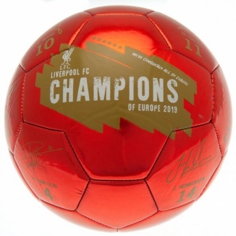 Liverpool piłka Champions Of Europe Football Signature - size 5