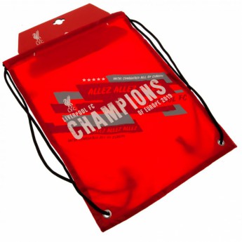 Liverpool gymsack Champions of Europe Gym Bag