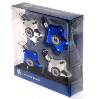 Chelsea ozdoby świąteczne 4pk Star Baubles