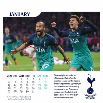 Tottenham kalendarz 2020