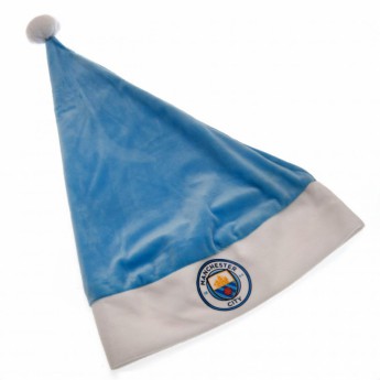 Manchester City czapka Santa logo