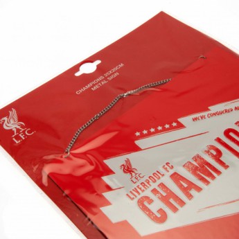 Liverpool tablica na ścianę Champions Of Europe Metal Sign