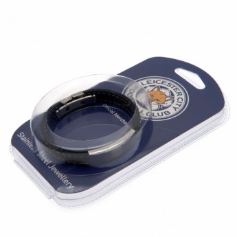 Leicester City opaska silikonowa Stitched Silicone Bracelet BK