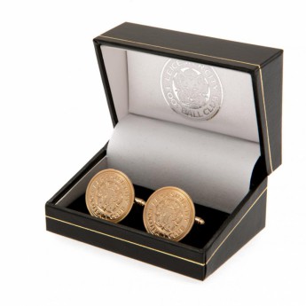 Leicester City spinki mankietowe Gold Plated Cufflinks