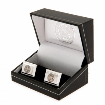 Leicester City spinki mankietowe Silver Plated Cufflinks