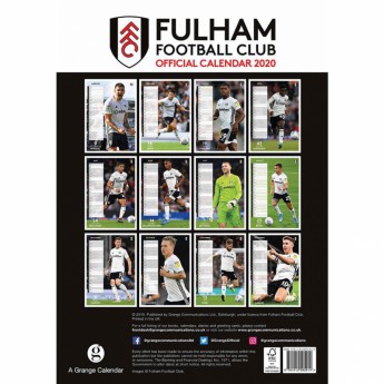 Fulham kalendarz 2020 Team A3