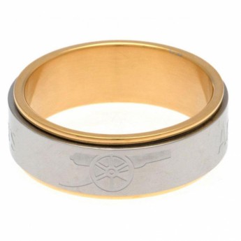 Arsenal pierścionek Bi Colour Spinner Ring Large