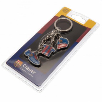 Barcelona brelok do kluczy 3 Charm Keyring