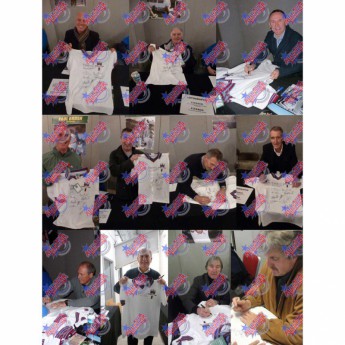 Słynni piłkarze piłkarska koszulka meczowa West Ham United FC 1980 FA Cup Final Signed Shirt