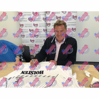 Słynni piłkarze piłkarska koszulka meczowa Tottenham Hotspur FC Hoddle 1986 Signed Shirt