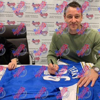 Słynni piłkarze piłkarska koszulka meczowa Chelsea FC Terry 1998 Signed Shirt