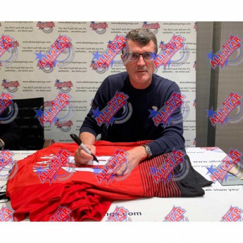 Słynni piłkarze koszulka w antyramie Manchester United FC Keane 2018-2019 Signed Shirt (Framed)