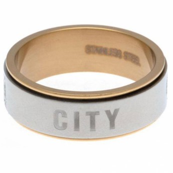 Manchester City pierścionek Bi Colour Spinner Ring Small