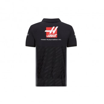 Haas F1 męska koszulka polo logo black F1 Team 2020