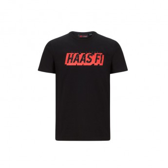 Haas F1 koszulka męska graphic logo black F1 Team 2020