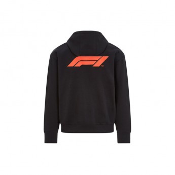 Formuła 1 męska bluza z kapturem logo zip black 2020