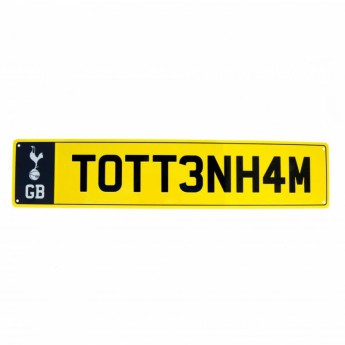 Tottenham plakietka stalowa Number Plate Sign