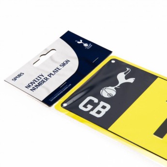 Tottenham plakietka stalowa Number Plate Sign