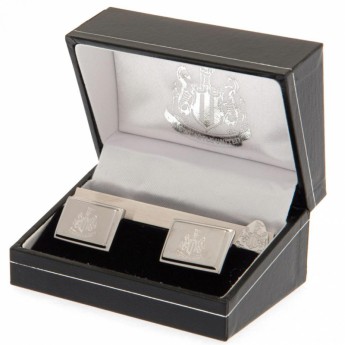 Newcastle United zestaw spinek mankietowych Tie Slide Cufflink Set
