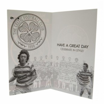 FC Celtic życzenia urodzinowe Birthday Card & Badge