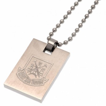 West Ham United naszyjnik z zawieszką Dog Tag & Chain CT