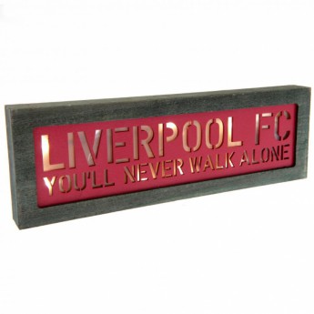 Liverpool tablica na ścianę Light Up Wooden