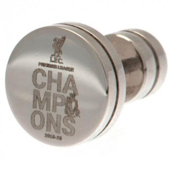 Liverpool kolczyki Premier League Champions Stainless Steel Stud Earring