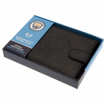 Manchester City skórzany portfel Anti Fraud Wallet