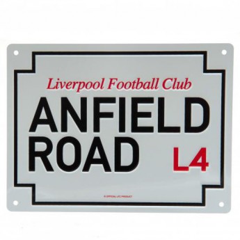Liverpool tablica na ścianę Anfield Road Sign