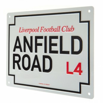 Liverpool tablica na ścianę Anfield Road Sign