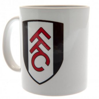 Fulham kubek white logo