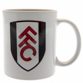 Fulham kubek white logo