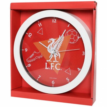 Liverpool zegar Wall Clock red