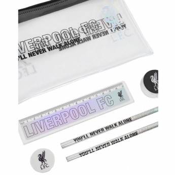 Liverpool zestaw szkolny black and silver Stationery Set