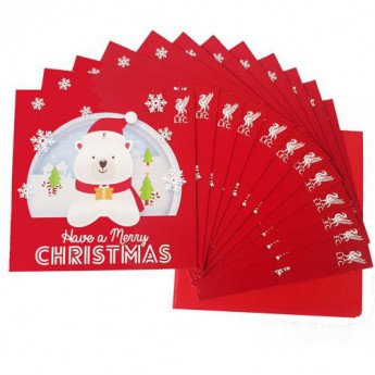 Liverpool życzenia świąteczne 12 Pack Christmas Cards