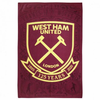 West Ham United koc flis Blanket