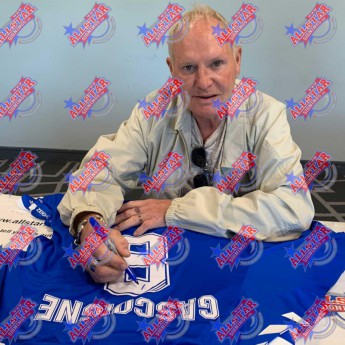 Słynni piłkarze piłkarska koszulka meczowa Rangers Gascoigne 2019-2020 Signed Shirt