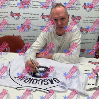 Słynni piłkarze koszulka w antyramie Gascoigne 1991 Signed Shirt (Framed)