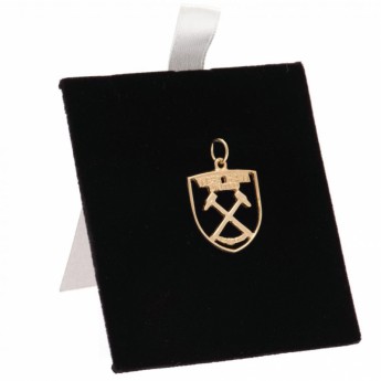 West Ham United złoty brelok 9ct Gold Pendant Crest