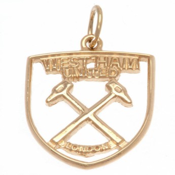 West Ham United złoty brelok 9ct Gold Pendant Crest