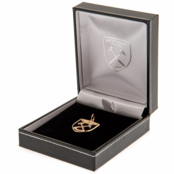 West Ham United złoty brelok 9ct Gold Pendant Crest