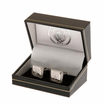 Manchester City spinki mankietowe Stainless Steel Cufflinks PT