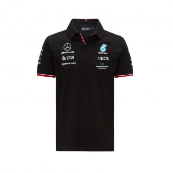 Mercedes AMG Petronas męska koszulka polo Black F1 Team 2021