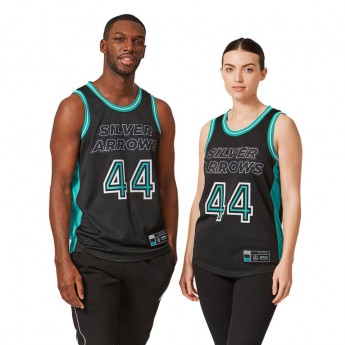 Mercedes AMG Petronas podkoszulek męski Lewis Hamilton 44 Basketball F1 Team 2021