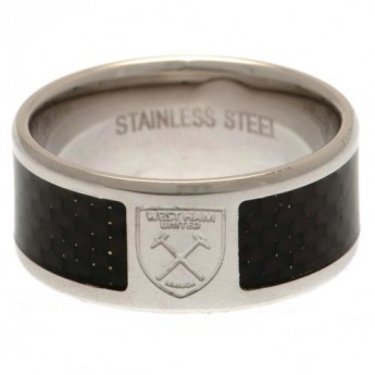 West Ham United pierścionek Carbon Fibre Ring Medium