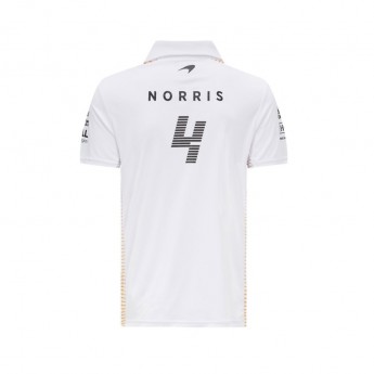 McLaren Honda męska koszulka polo Norris White F1 Team 2021